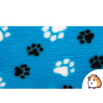 Ozzy Vet-Bed Liner | Teal with Black and White Paws