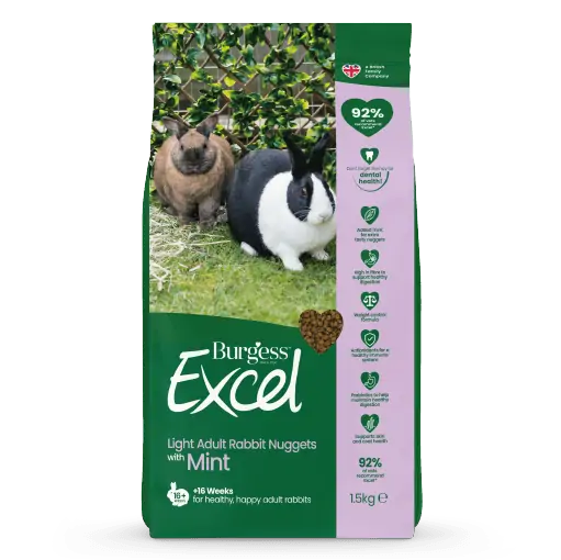 Burgess Excel Light Pellets for Overweight Rabbits 1.5kg