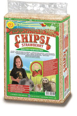 Chipsi Strawberry Wood Shavings Bedding - 60L