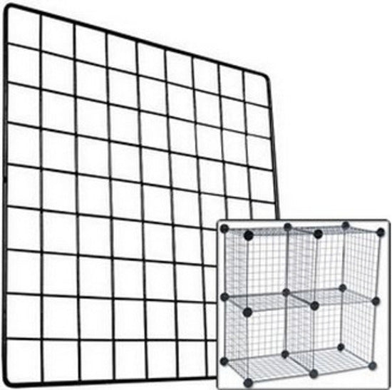 Grid and Connector Set for Indoor Guinea Pig Cage - Black