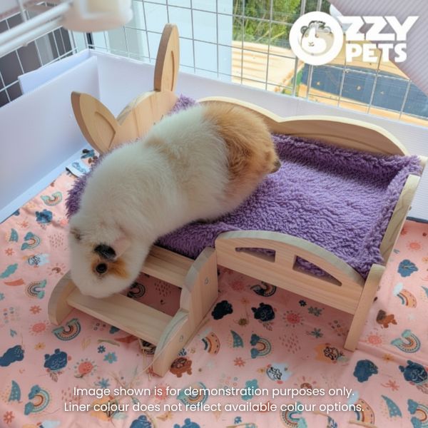 Ozzy Pets Sweet Dreams Bed – Raised Fleece Bed for Guinea Pigs & Mini Rabbits