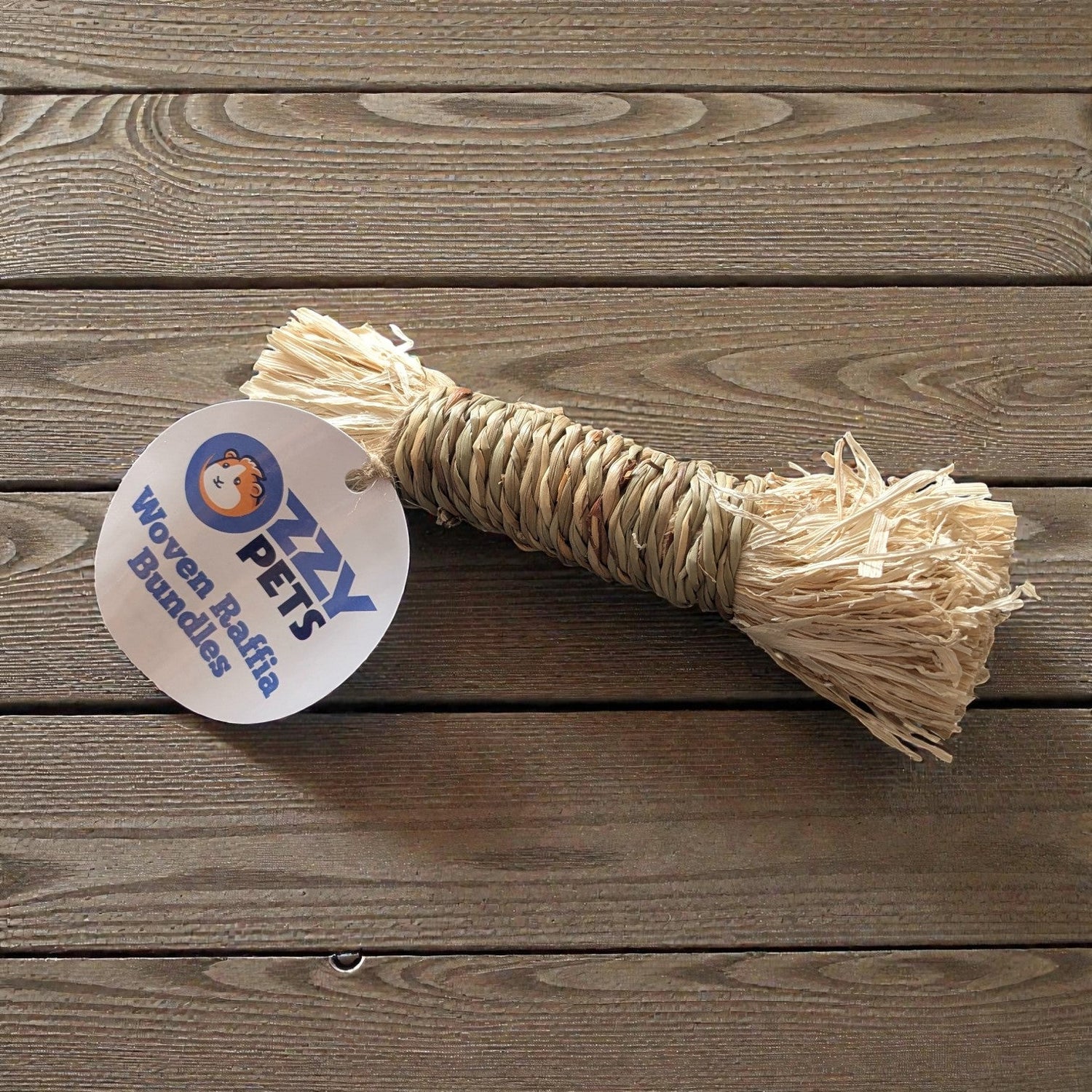 Ozzy Pets Woven Raffia Bundles – Natural Chew & Forage Enrichment for Small Pets