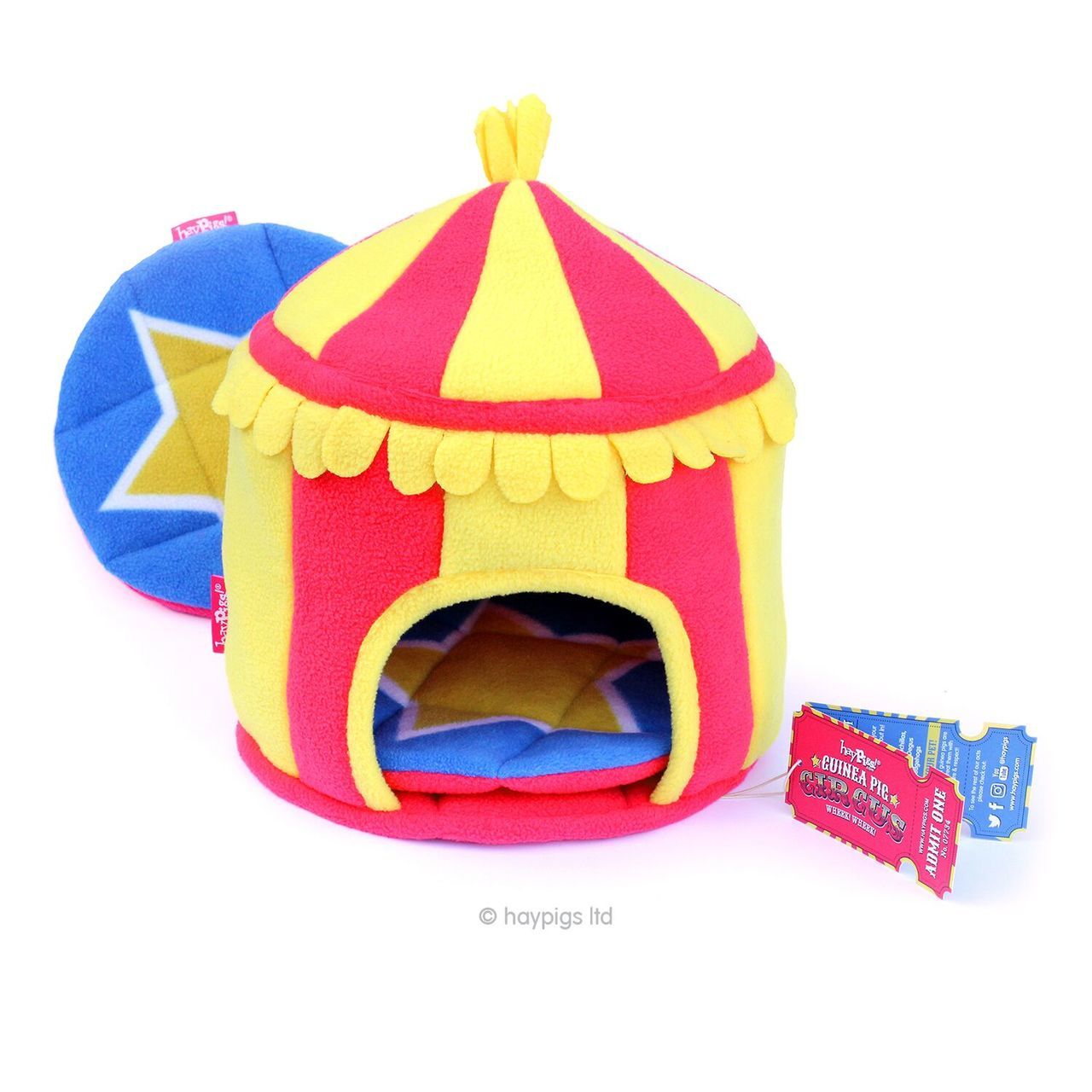 Circus Hidey Hut - Fleece Hidey Hut by HAYPIGS!® - Guinea Pigs Australia