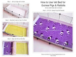 Vet Bed Lilac - Guinea Pigs Australia